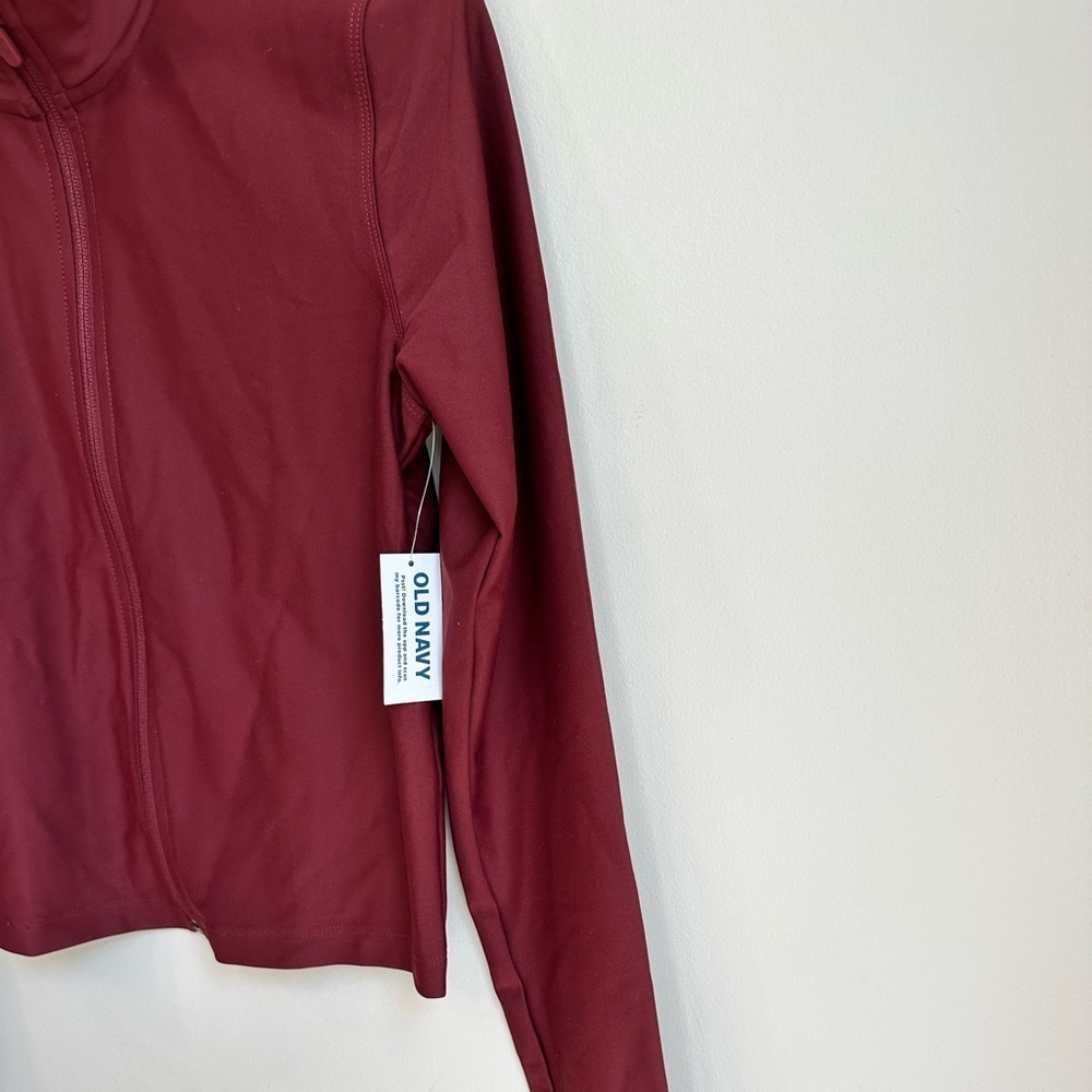 NWT Old Navy PowerSoft Crop Full Zip Jacket in Royal Velvet Size Small - Picture 15 of 16